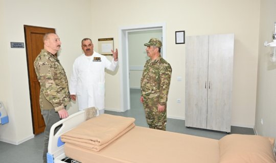 Prezident İlham Əliyev Kəlbəcərdə hərbi hospitalın açılışında iştirak edib