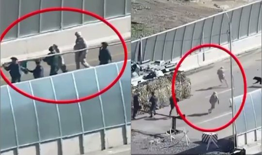 Rus komandir əraziyə gəldi, Azərbaycan bayrağı qaldırıldı - VİDEO
