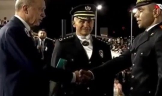 Ərdoğanla azərbaycanlı polis arasında maraqlı dialoq - FOTO/VİDEO