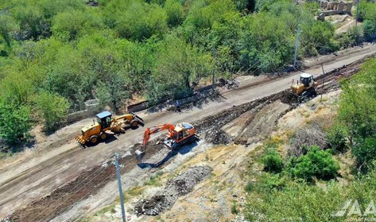 Şərqi Zəngəzurda yol təmirinə başlanıldı - VİDEO