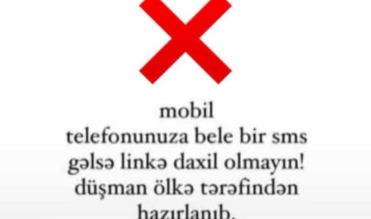 Saxta olduğu deyilən mesajları nazirlik göndərirmiş - FOTO