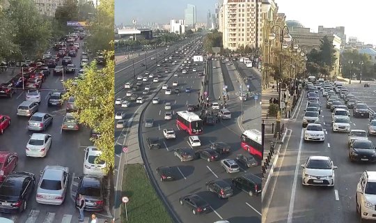 İlk dərs günündə bu yollarda güclü tıxac - SİYAHI