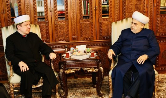 Polşanın Baş müftisi Azərbaycana gəlib, Allahşükür Paşazadə ilə görüşüb