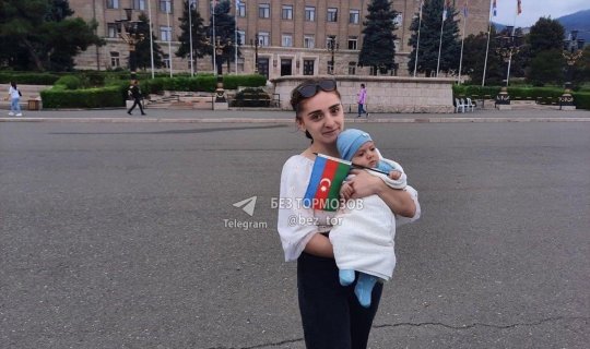 Xankəndidə Azərbaycan bayrağı viral oldu, amma... - FOTOFAKT