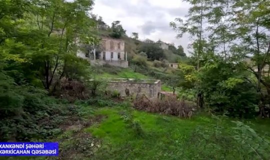 Xankəndinin Kərkicahan qəsəbəsinin görüntüləri yayılıb