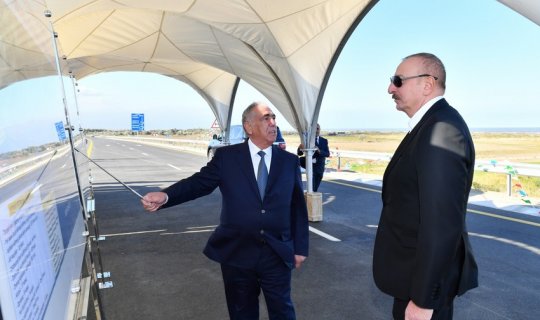 Prezident Qubada ödənişli yeni avtomobil yolunun açılışında iştirak edib - Yenilənib