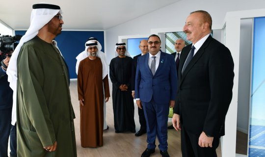 Prezident Qaradağ Günəş Elektrik Stansiyasının rəsmi açılış mərasimində iştirak edib - YENİLƏNİB
