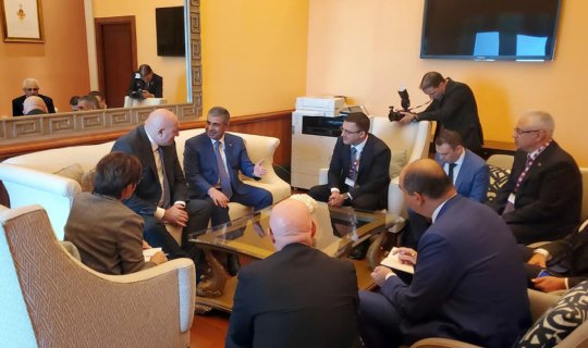 Zakir Həsənov italiyalı həmkarı ilə görüşüb
