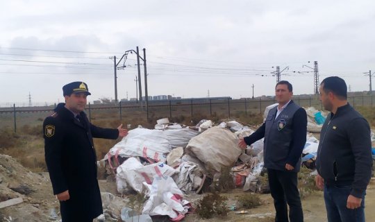 Xırdalanda ətraf mühiti çirkləndirən sahibkar cəzalandırıldı