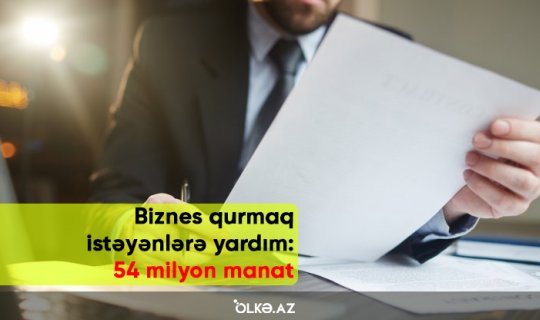 Biznes qurmaq istəyənlərə yardım: 54 milyon manat ayrıldı