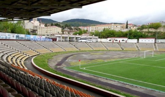 Xankəndi şəhər stadionunda aparılan təmir-bərpa işlərindən görüntülər - VİDEO