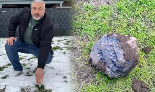 Həyətinə meteorit düşən Şahin varlandı - FOTO