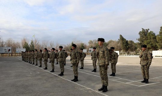 Hərbi hissələrdə sıra baxışları keçirilir - FOTO