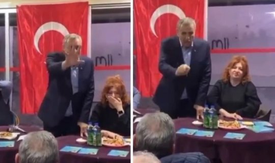 Türkiyəli namizədin vətəndaşa əl hərəkəti viral oldu - VİDEO