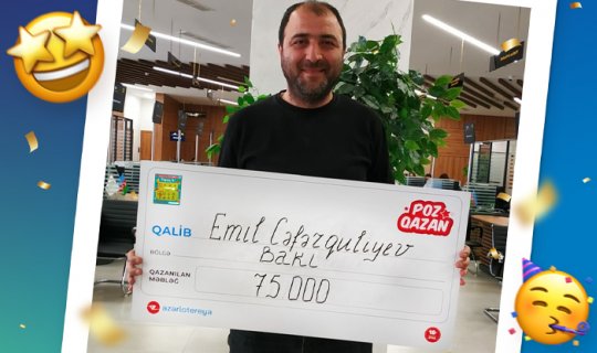 “Azərlotereya”ya papaq atdı, 75 000 AZN qazandı - FOTO