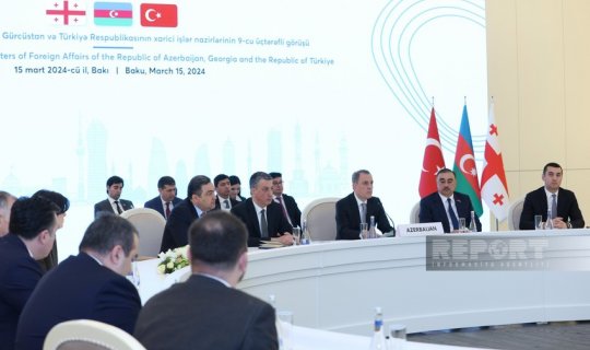 Azərbaycan, Türkiyə və Gürcüstan xarici işlər nazirlərinin görüşü başa çatıb - YENİLƏNİB