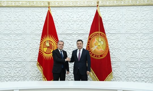 Ceyhun Bayramov Qırğızıstan Prezidenti ilə görüşüb - FOTO