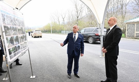 Prezident Böyük Pirəli-Kiçik Pirəli-Xırxatala-Cığatelli-Həmzəli avtomobil yolunun açılışında iştirak edib - YENİLƏNİB