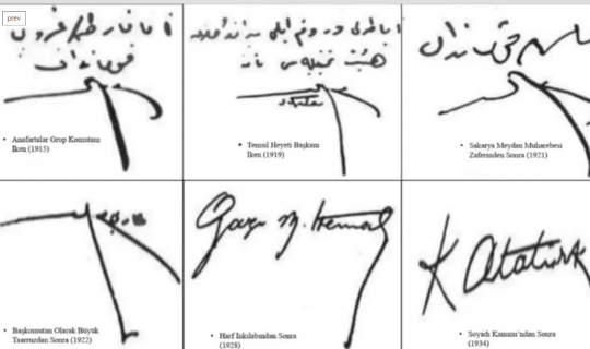 Atatürkün bugünədək bilinməyən imzaları yayıldı