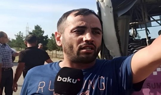 Sumqayıtda avtobusun TIR-la toqquşmasının təfərrüatı: "Hər şey bir saniyənin içində oldu" - ViDEO