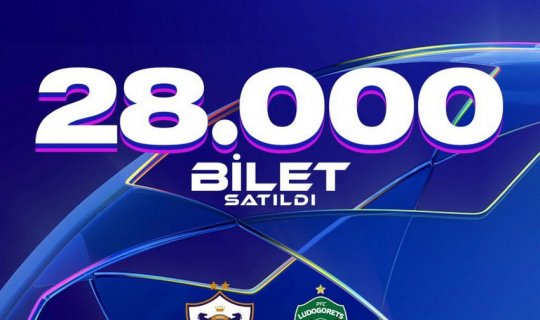 Çempionlar Liqası: "Qarabağ"ın bugünkü oyununa 28 mindən çox bilet satılıb