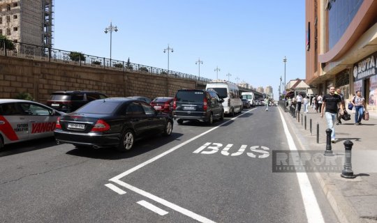 Tbilisi prospektində "manatlıq" taksilərin fəaliyyəti  dayandırılıb - FOTO