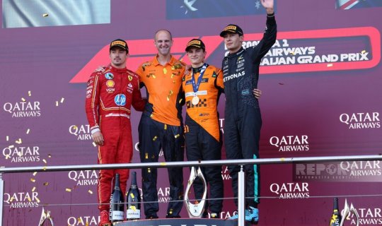 "Formula 1": Azərbaycan Qran-prisinin qalibi mükafatlandırılıb