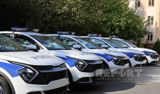 Naxçıvan polisinə yeni avtomobillər verildi