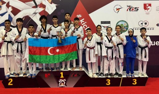 Azərbaycan taekvondoçuları Albaniyada 14 medal qazanıblar