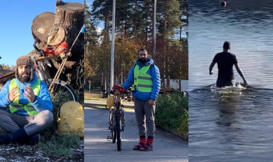 Ağa Mehdiyev yenidən velosipedlə Avropa səfərində: Şübhəli maşın, narahatlıq...