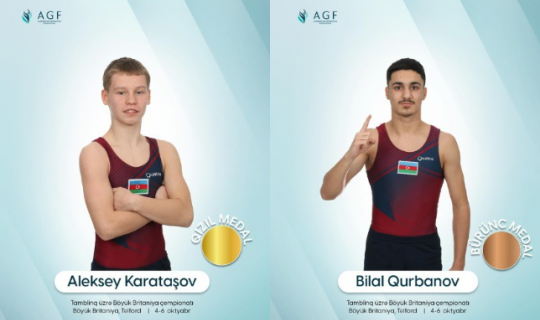 Azərbaycan gimnastları Britaniyada yarışda 1 qızıl, 1 bürünc medal qazanıblar