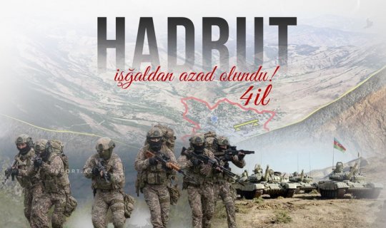 Hadrutun işğaldan azad olunmasından 4 il ötür