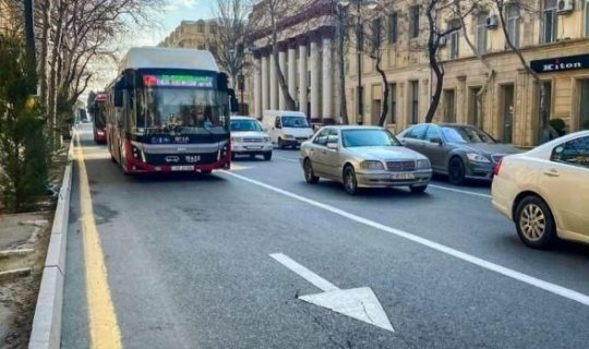 Bakının bu küçəsində yeni avtobus zolağı ÇƏKİLƏCƏK