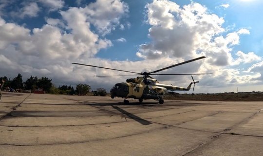 Azərbaycanın hərbi helikopterləri şərti hava kəşfiyyatı aparıblar