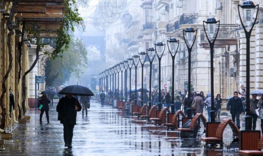 Bakıya yağış, bəzi ərazilərdə qar yağacaq - PROQNOZ