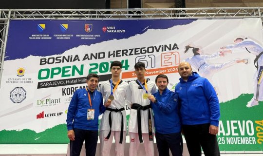 Azərbaycan taekvondoçuları Bosniya və Herseqovinada iki medal qazanıblar