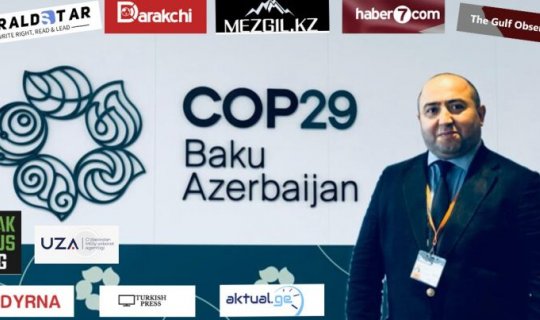 Aqil Ələsgər 8 ölkənin mediasına COP29 barədə danışdı 