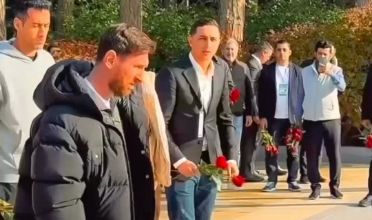 Messi Bakı səfərindən video paylaşdı