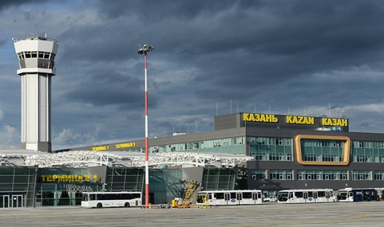 Kazan aeroportunda uçuşlar dayandırıldı