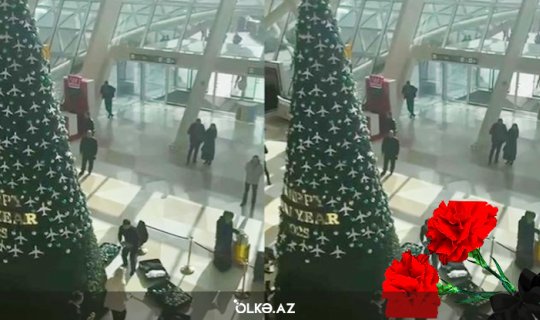 Qəzadan sonra Bakı aeroportunda yolka söküldü - Video