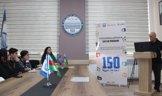 BDU-da &ldquo;Fotojurnalistikaya Dəstək Proqramı&rdquo; çərçivəsində təlimlər START GÖTÜRDÜ &ndash; FOTO/VİDEO