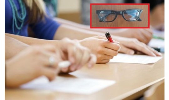 İmtahan verməyə kameralı eynəklə getdi&nbsp;- Azərbaycanda - FOTO