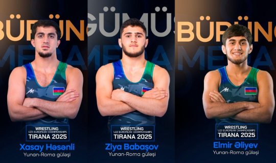 Azərbaycan güləşçiləri 1 gümüş, 2 bürünc medal qazandılar