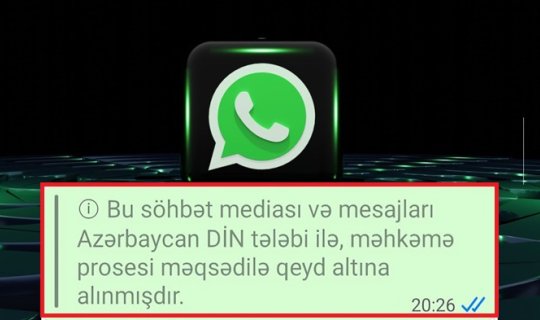 Vatsap yazışmaları polis tərəfindən izlənilir? - AÇIQLAMA
