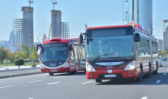Bakıda həmin müddət avtobuslardan pulsuz istifadə ediləcək?