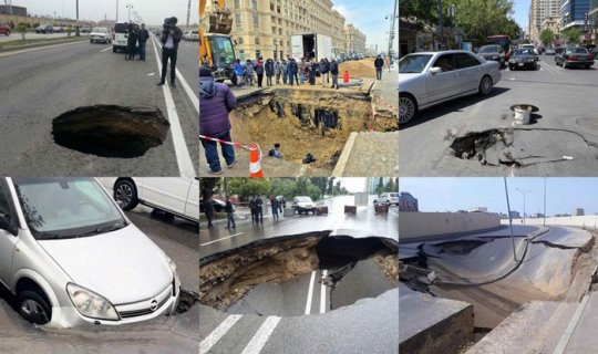 Bakıda yollar niyə çökür? &ndash; Səbəbləri və həlli tapıldı