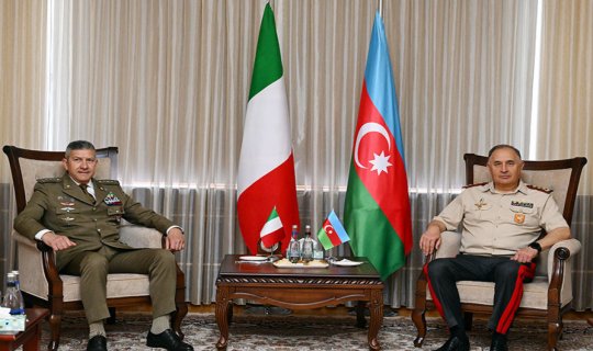 Azərbaycanın Baş Qərargah rəisi İtaliya nümayəndə heyətini qəbul edib