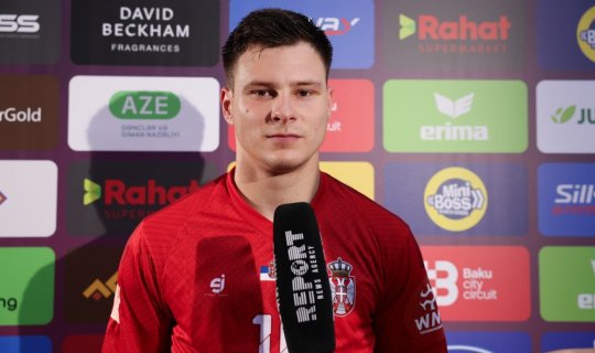 Serbiya minifutbol millisinin üzvü: "Milli Gimnastika Arenasında oynamaq bizim üçün çox əlverişlidir"