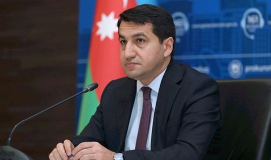 Hikmət Hacıyev rəsmi "X" hesabında Laçından görüntülər paylaşıb