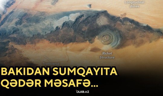 "Afrikanın Gözü": Səhranın ortasında açılan nəhəng sirr - VİDEO
